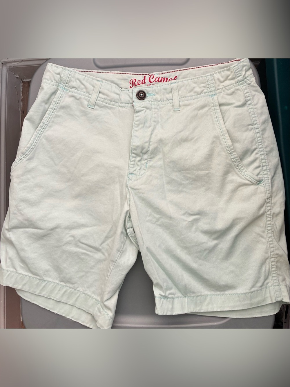 Red Camel Mint Green Chino Shorts Size: 30, Inseam 7”